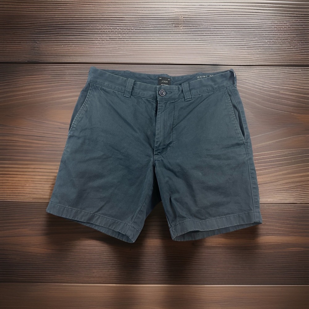 J.CREW NWD Men's 7" Stretch Blue Chino Short sz 30